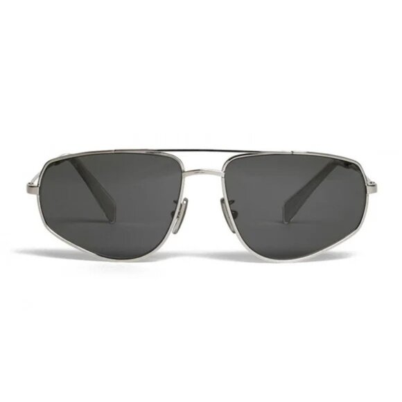 NEW CELINE AVIATOR GRAY UNISEX EYEWEAR SUNGLASSES - Picture 2 of 4
